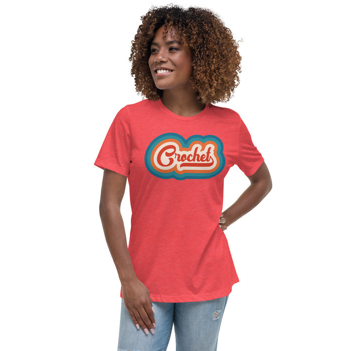 Retro Crochet - Women's Relaxed T-Shirt