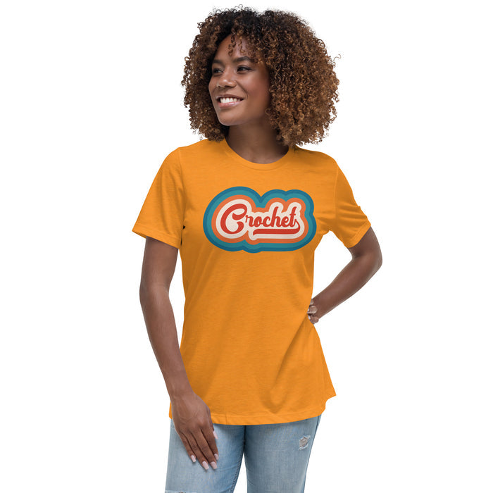 Retro Crochet - Women's Relaxed T-Shirt