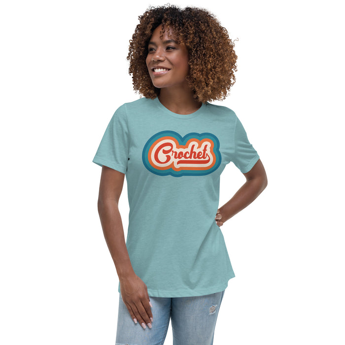Retro Crochet - Women's Relaxed T-Shirt