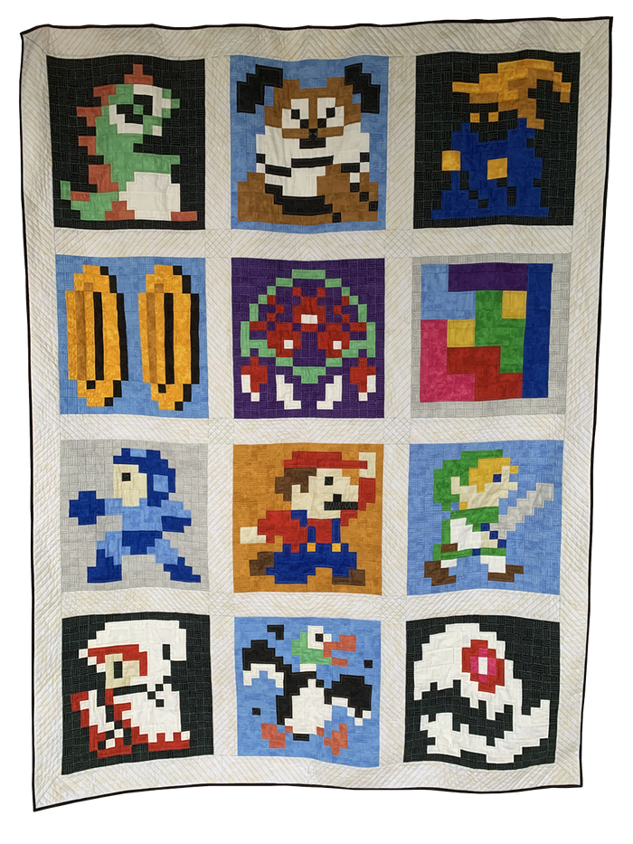 Retro Gaming Revival Quilt a Long Block 3 - Dark Mage