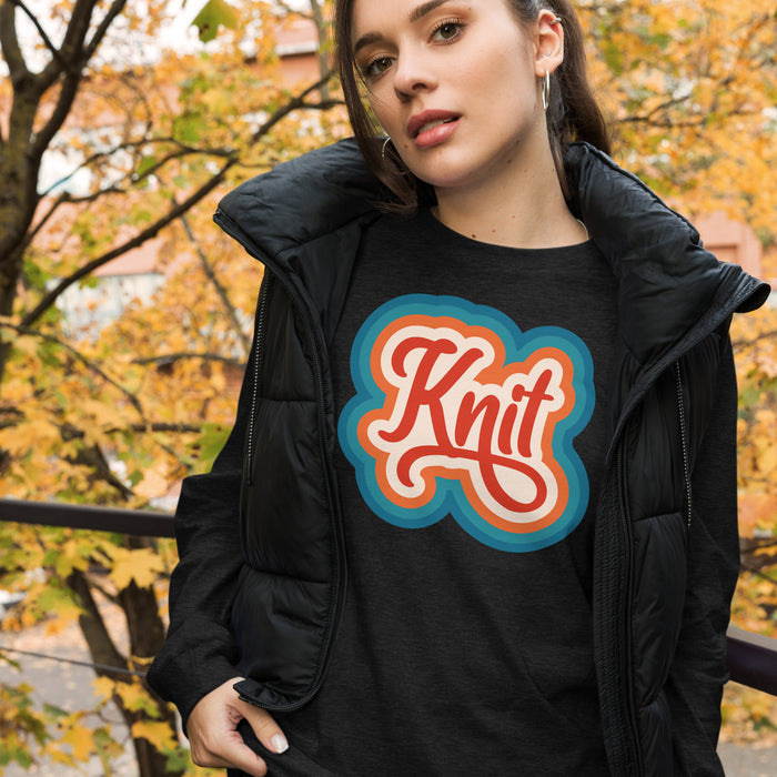 Retro Knit - Unisex Long Sleeve Tee