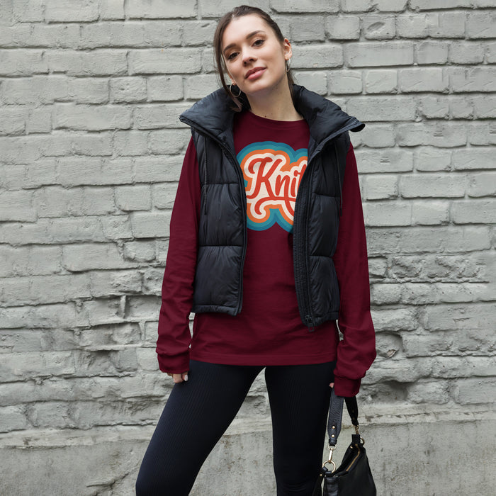 Retro Knit - Unisex Long Sleeve Tee