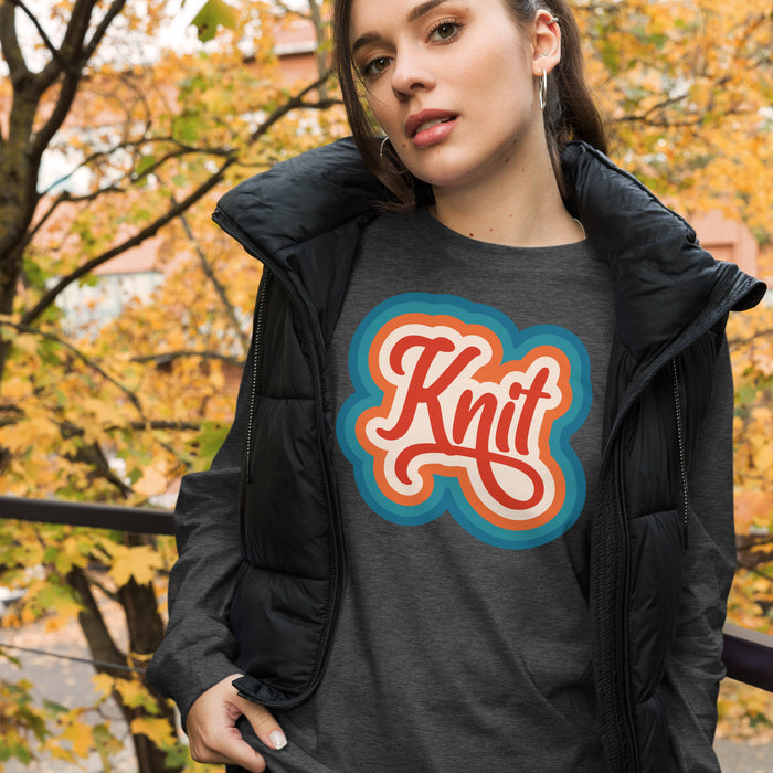 Retro Knit - Unisex Long Sleeve Tee