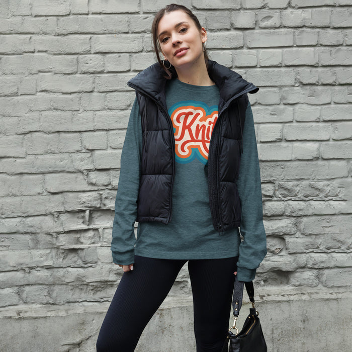Retro Knit - Unisex Long Sleeve Tee