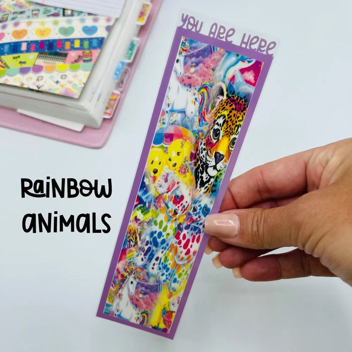 Retro Rainbow Custom Bookmarks