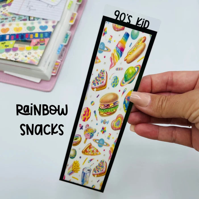 Retro Rainbow Custom Bookmarks