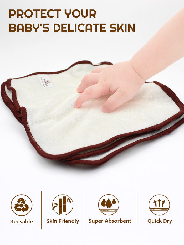 Reusable Bamboo Wipes with Travel Pod