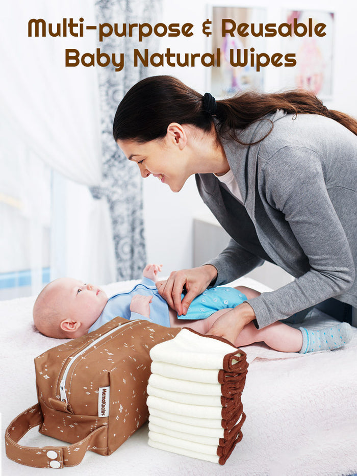 Reusable Bamboo Wipes with Travel Pod
