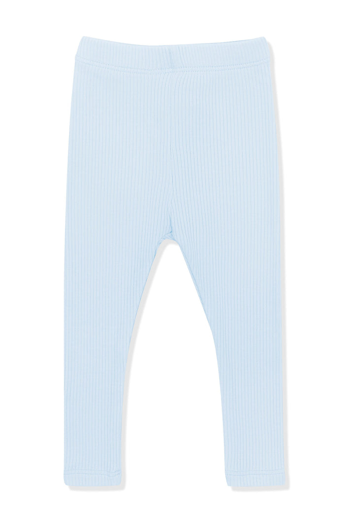 Product photo of the Ribbed Leggings in Breeze on a white background