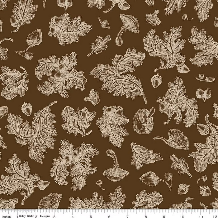 Riley Blake - Monthly Placemats 2 September Fall Foliage Brown