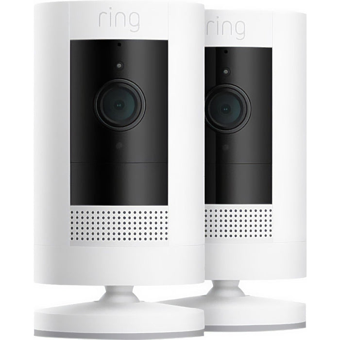 Ring Battery Stick Up Cam Camera 2 Pack - White | B0CGCBBJRM Ring Euronics Ireland