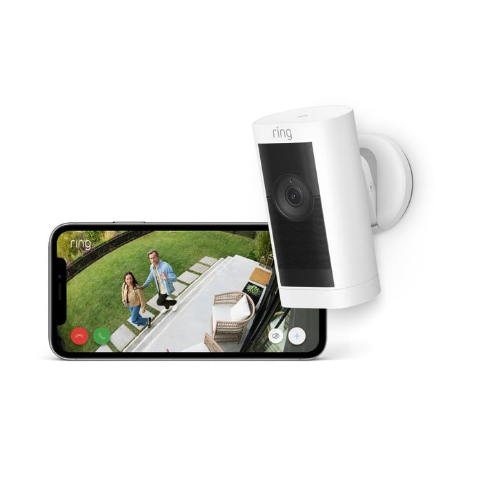 Ring Outdoor Camera Pro Battery Stick Up Cam Pro White | B09CJYHFVM Ring Euronics Ireland