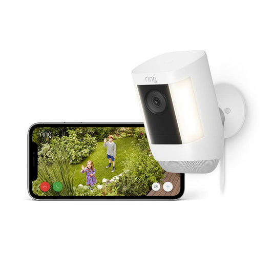 Ring Spotlight Cam Pro Plug-In White | B09DRQ3VTL Ring Euronics Ireland