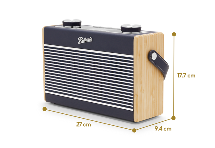 Roberts Rambler Classic DAB DAB+ FM RDS Bluetooth Radio Navy Blue Navy Blue