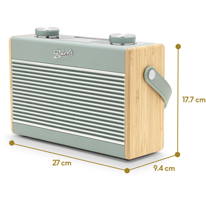 Roberts Rambler Max Stereo DAB DAB+ FM RDS Internet Bluetooth Digital Radio Duck Egg Duck Egg