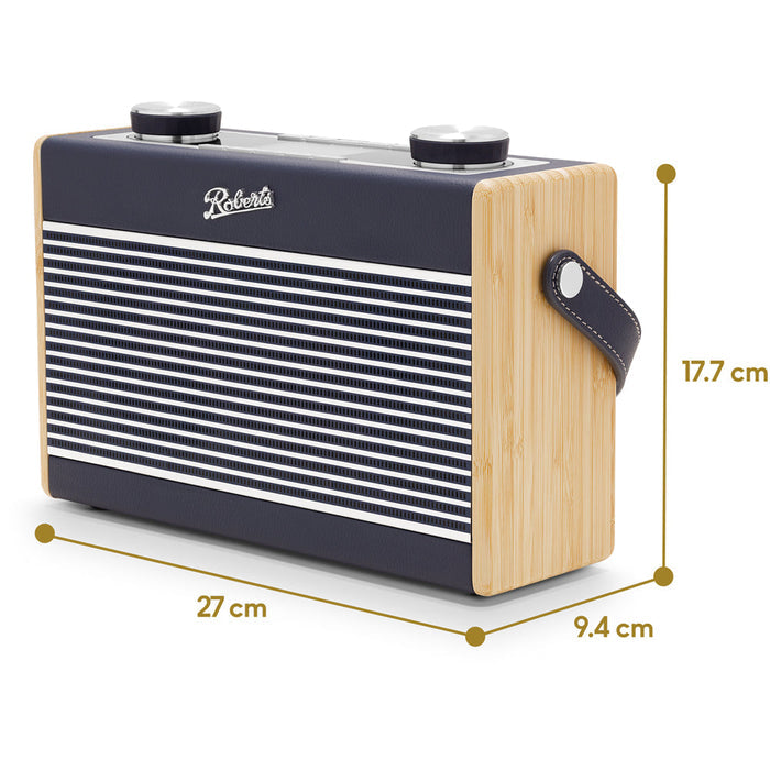 Roberts Rambler Max Stereo DAB DAB+ FM RDS Internet Bluetooth Digital Radio Navy Blue Navy Blue