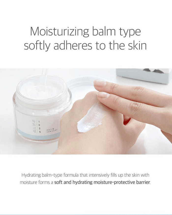 ROUND LAB 1025 Dokdo Cream texture description balmy
