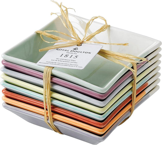 Royal Doulton 1815 Tapas Square Dip Tray 5in Set of 8