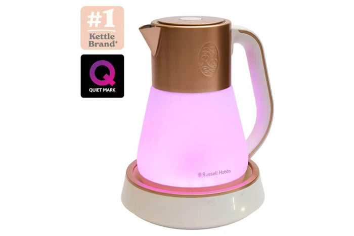 Russell Hobbs 1.7L Calm Kettle - White & Copper | 27450