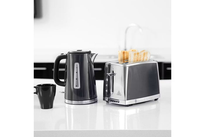 Russell Hobbs 1.7L Luna Quiet Boil Kettle - Grey | 23211