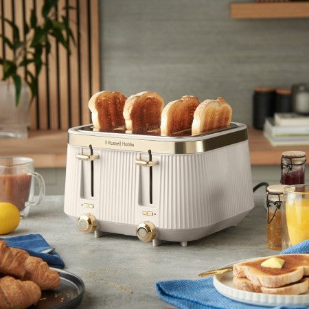 Russell Hobbs Brontë 4-Slice Toaster - Stone | 26771