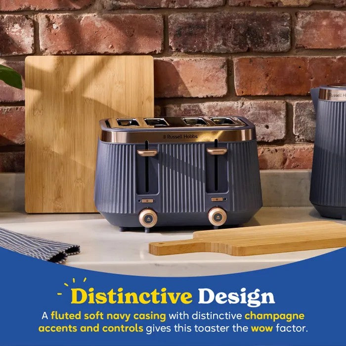 Russell Hobbs Brontë 4 Slice Toaster Soft - Navy | 26772