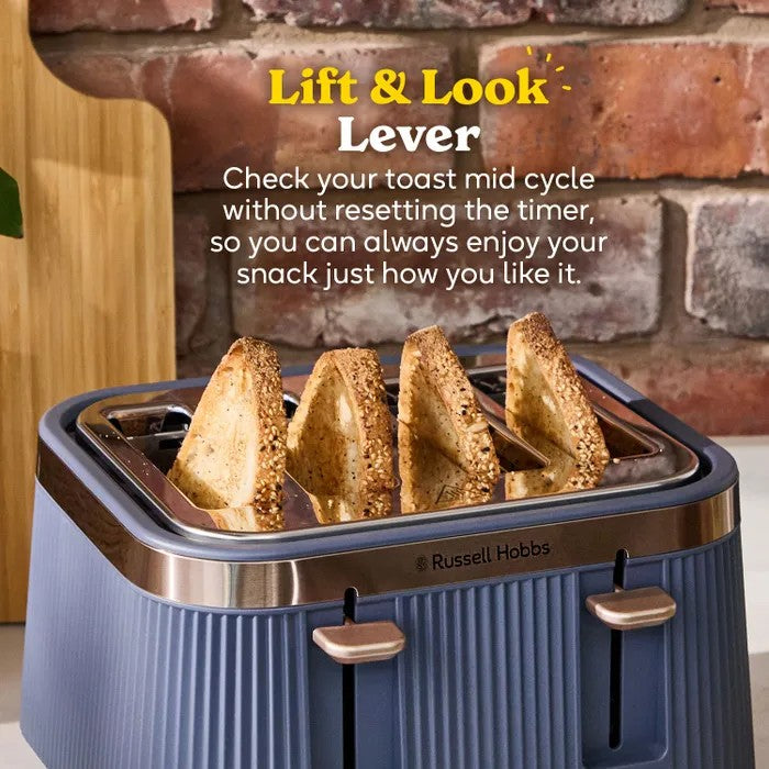Russell Hobbs Brontë 4 Slice Toaster Soft - Navy | 26772