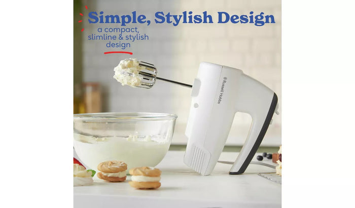 Russell Hobbs Go Create Electric Hand Mixer - White | 27520