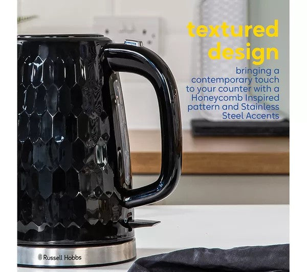 Russell Hobbs Honeycomb Jug Kettle - Black | 26051