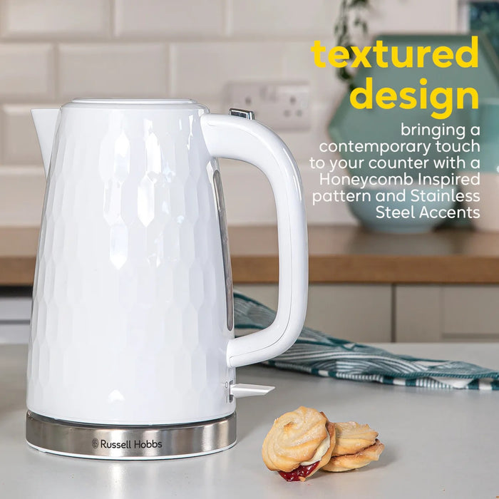 Russell Hobbs Honeycomb Jug Kettle - White | 26050