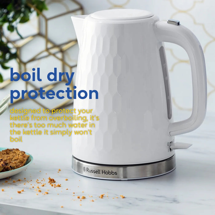 Russell Hobbs Honeycomb Jug Kettle - White | 26050