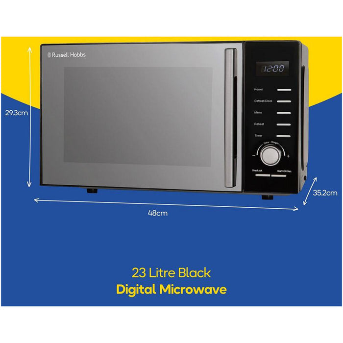 Russell Hobbs RHM2348B 23 Litres Solo Microwave Black