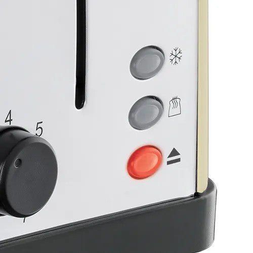 Russell Hobbs Stainless Steel 4-Slice Toaster - Cream | 28363