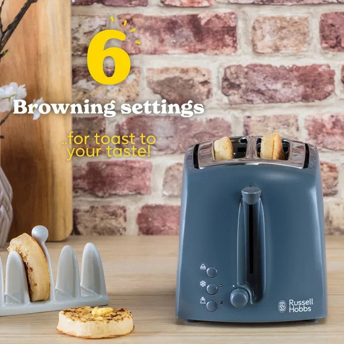 Russell Hobbs Textures 2-Slice Toaster - Grey | 21644