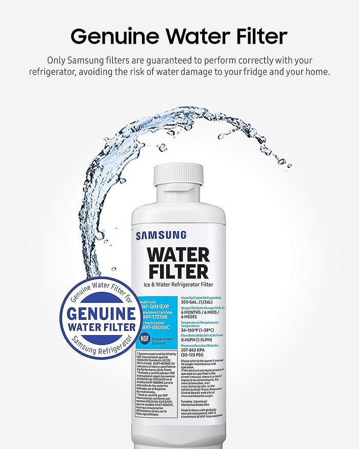 SAMSUNG Water Filter Internal Fridge Freezer HAF-QIN / EXP | DA97-17376B Genuine