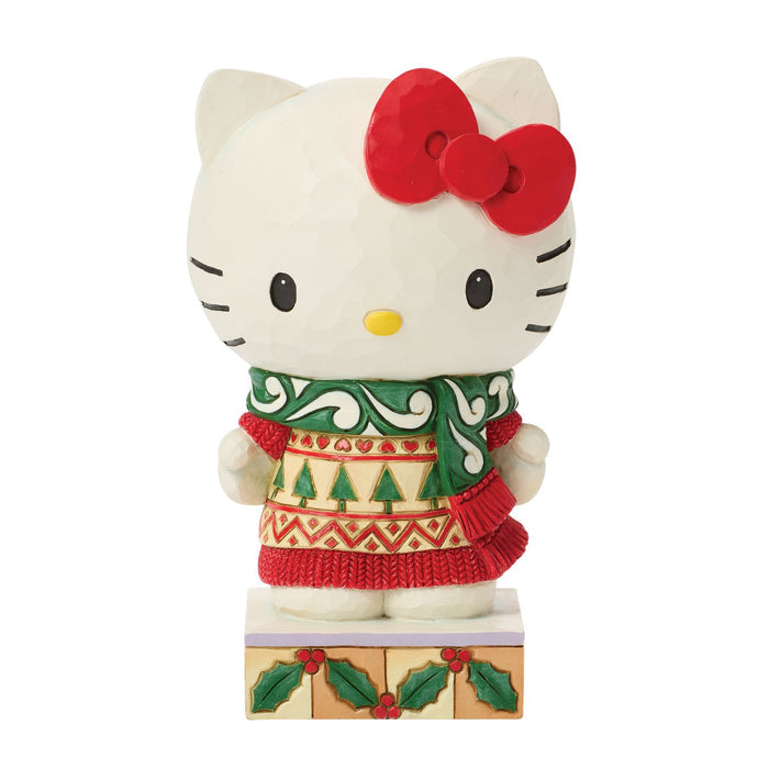 Sanrio by Jim Shore | Hello Kitty Knit Scarf | Figurine