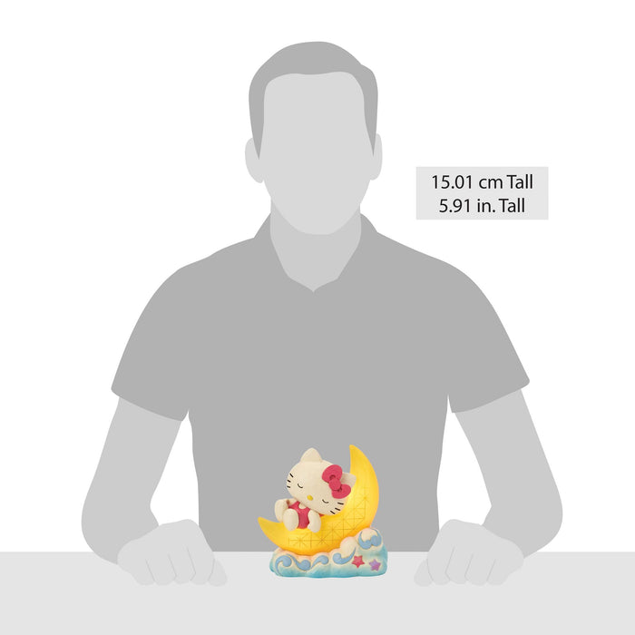 Sanrio by Jim Shore | Hello Kitty on LED Moon | Figurine