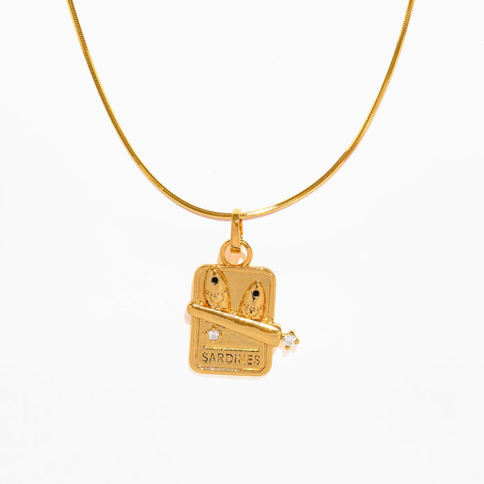 Sardine Charm Necklace