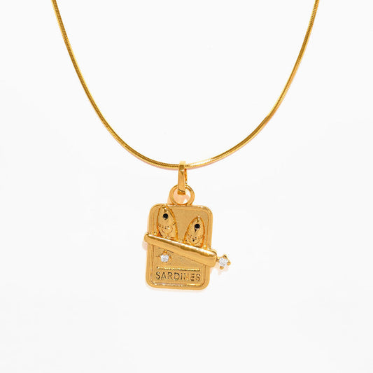 Sardine Charm Necklace