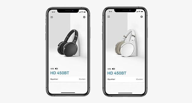 Sennheiser HD 450BT Wireless Headphones, with active noise cancellation, Black – view 3