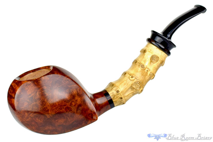 Blue Room Briars is proud to present this Sergey Cherepanov Pipe Bent Bamboo Blowfish
