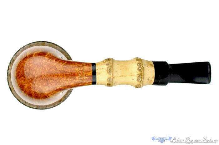 Blue Room Briars is proud to present this Sergey Cherepanov Pipe Calabash with Bamboo