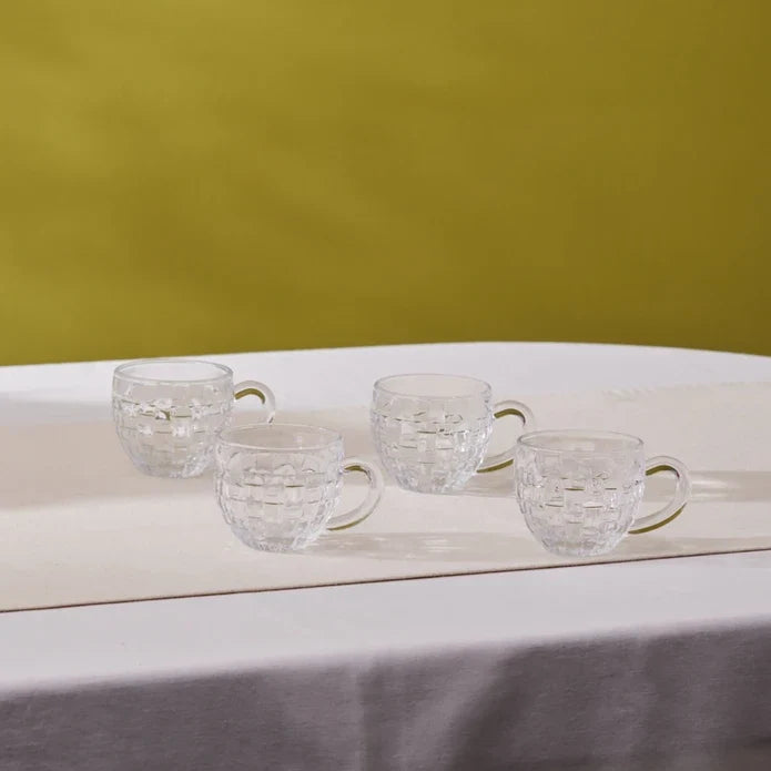 Service à Thé en Verre Karaca Emel pour 4 Personnes, 180 ml