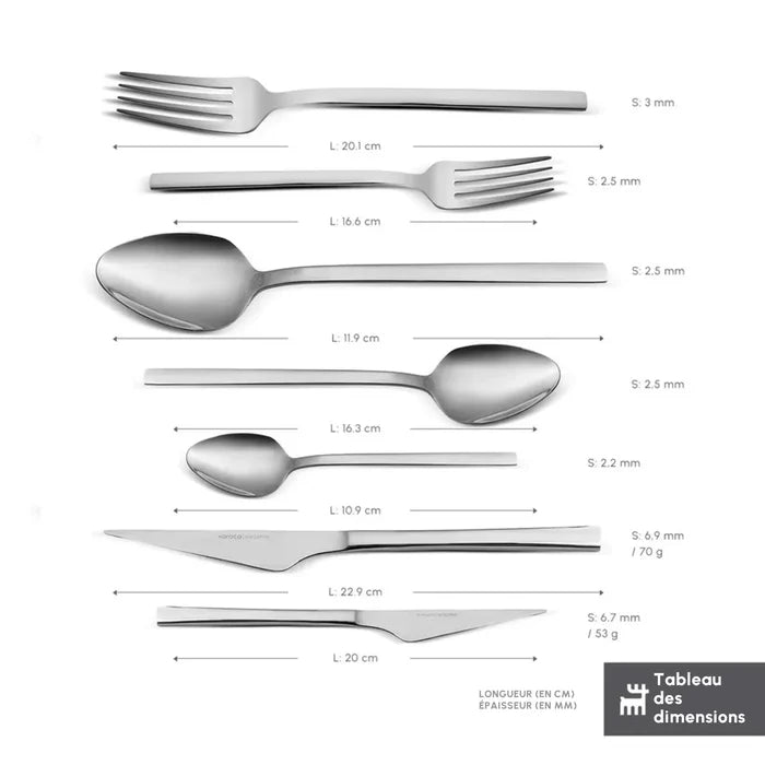 Ensemble de couverts Karaca Sedir Elegance pour 12 personnes, 84 pièces