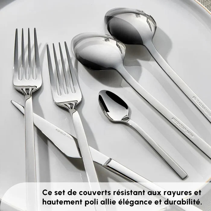 Ensemble de couverts Karaca Sedir Elegance pour 12 personnes, 84 pièces