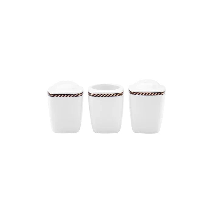 Service de table Karaca Fine Pearl Norma pour 12 personnes, 62 pièces carrées/rectangulaires