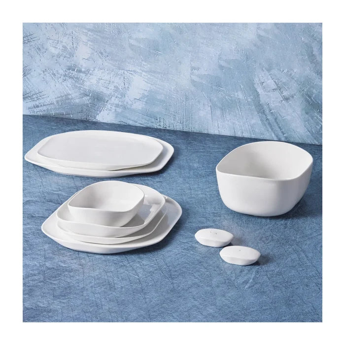 Service de table Karaca Streamline Plato pour 12 personnes, 59 pièces, New Generation Bone