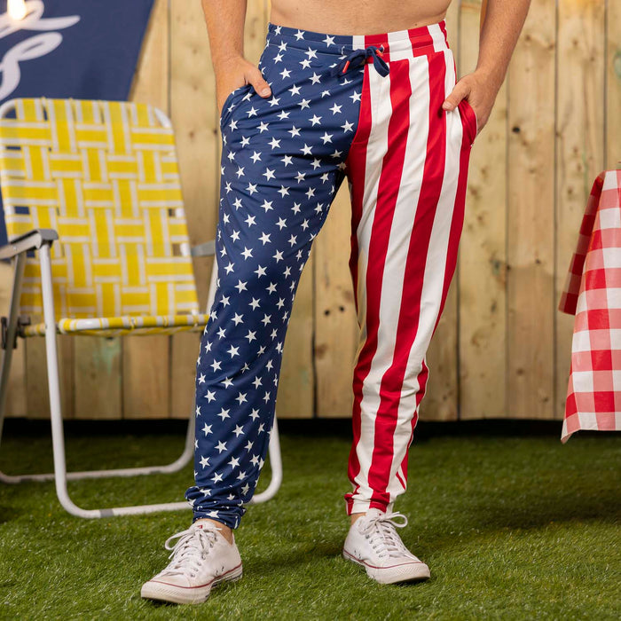 RSVLTS RSVLTS Americana "(USA Flag Pants - Napoleon inspired)" _ Performance Joggers Americana "(USA Flag Pants - Napoleon inspired)" _ Performance Joggers