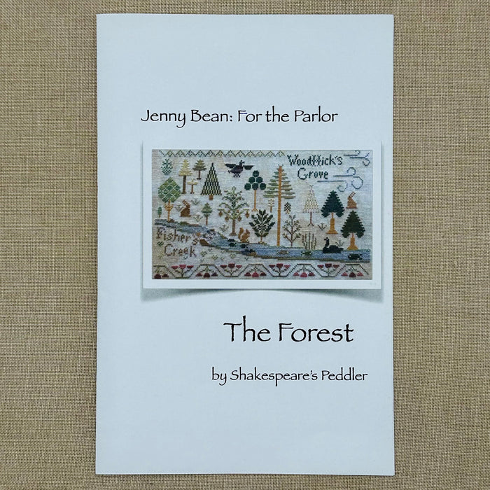 Shakespeare's Peddler - Jenny Bean: For the Parlor "The Forest" - Booklet Chart and/or Roxy Floss Conversion
