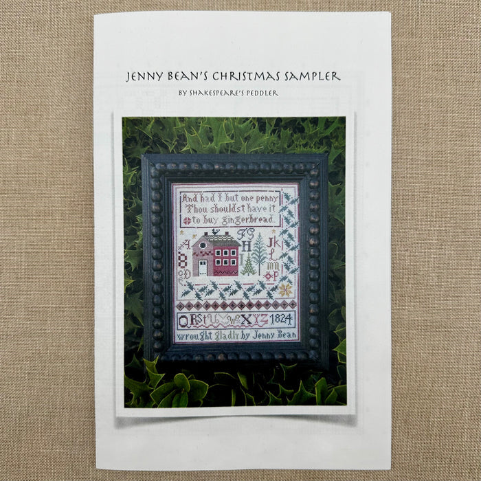 Shakespeare's Peddler - Jenny Bean's Christmas Sampler - Booklet Chart and/or Roxy Floss Conversion